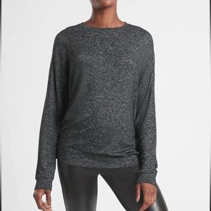 Athleta mindful pullover charcoal gray size medium
